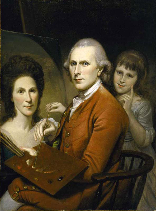 Self-Portrait with Angelica and Rachel